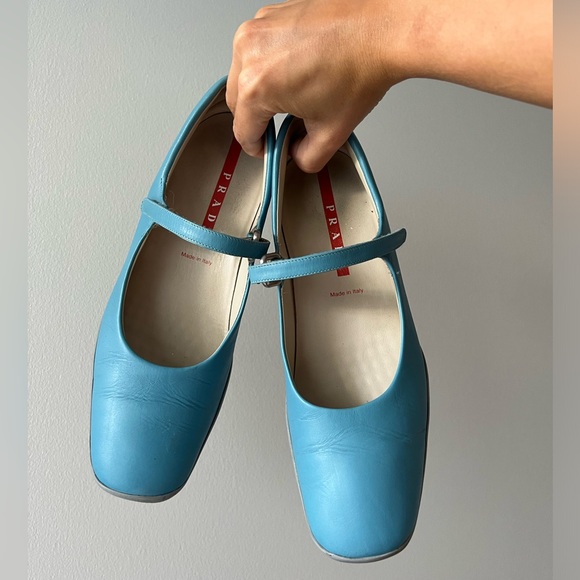 SOLD Vintage Prada Mary Jane Flats - Picture 1 of 4